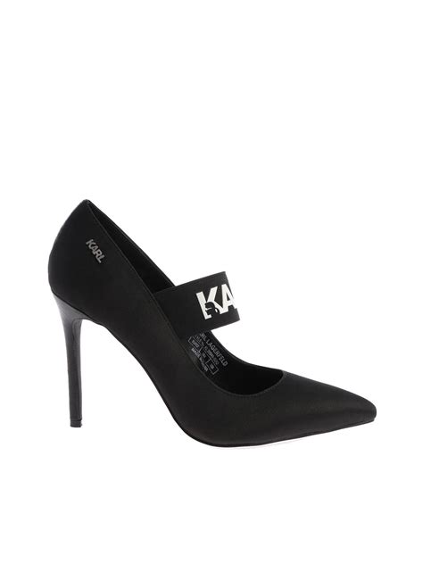 karl lagerfeld black heels